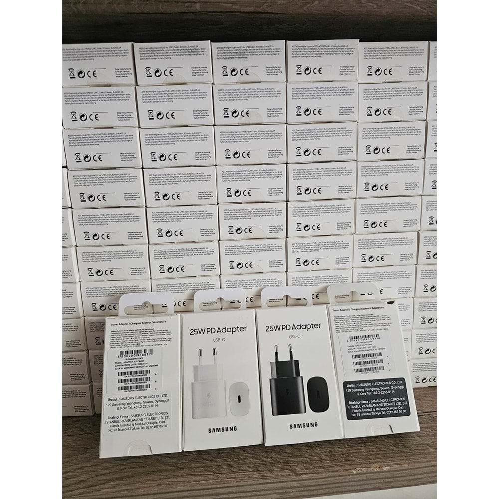 Samsung 25w Usb-c Siyah Şarj Başlığı (Samsung Türkiye Etiketli)