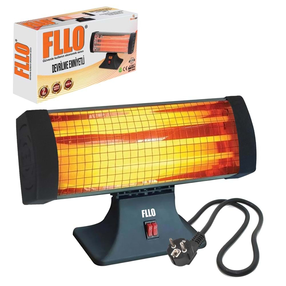 Fllo 1800w 3 Çubuklu Elektrikli Soba Isıtıcı