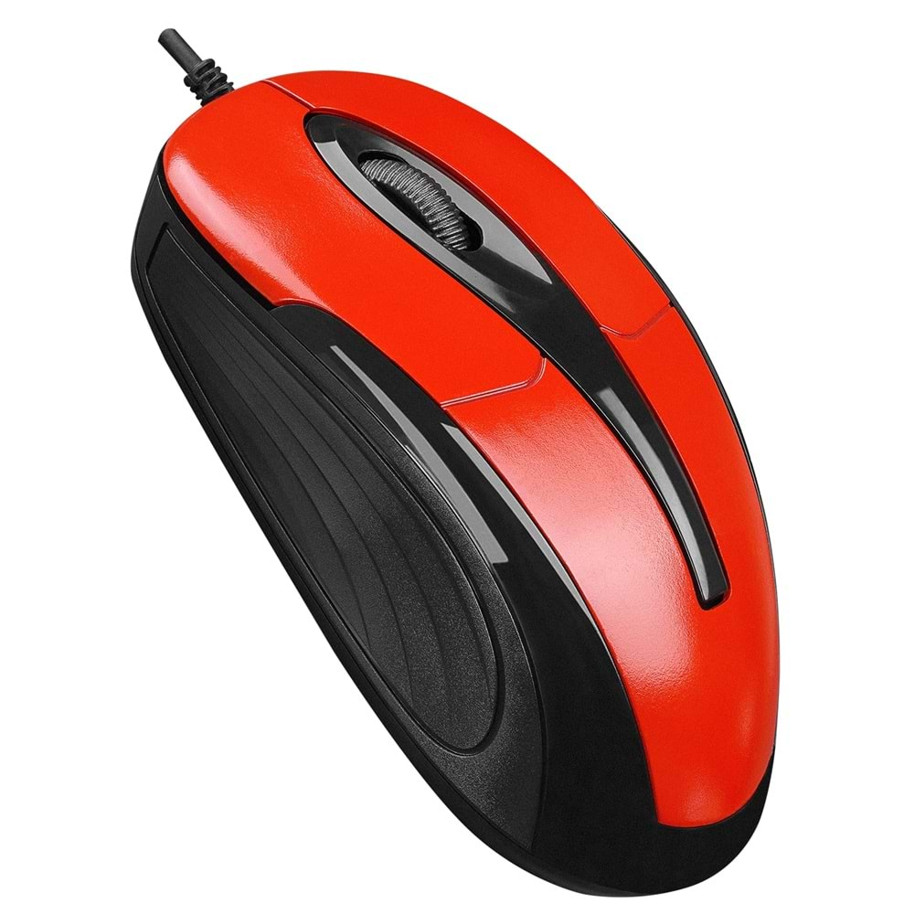 Everest Usb Kablolu Siyah/Kırmızı Mouse