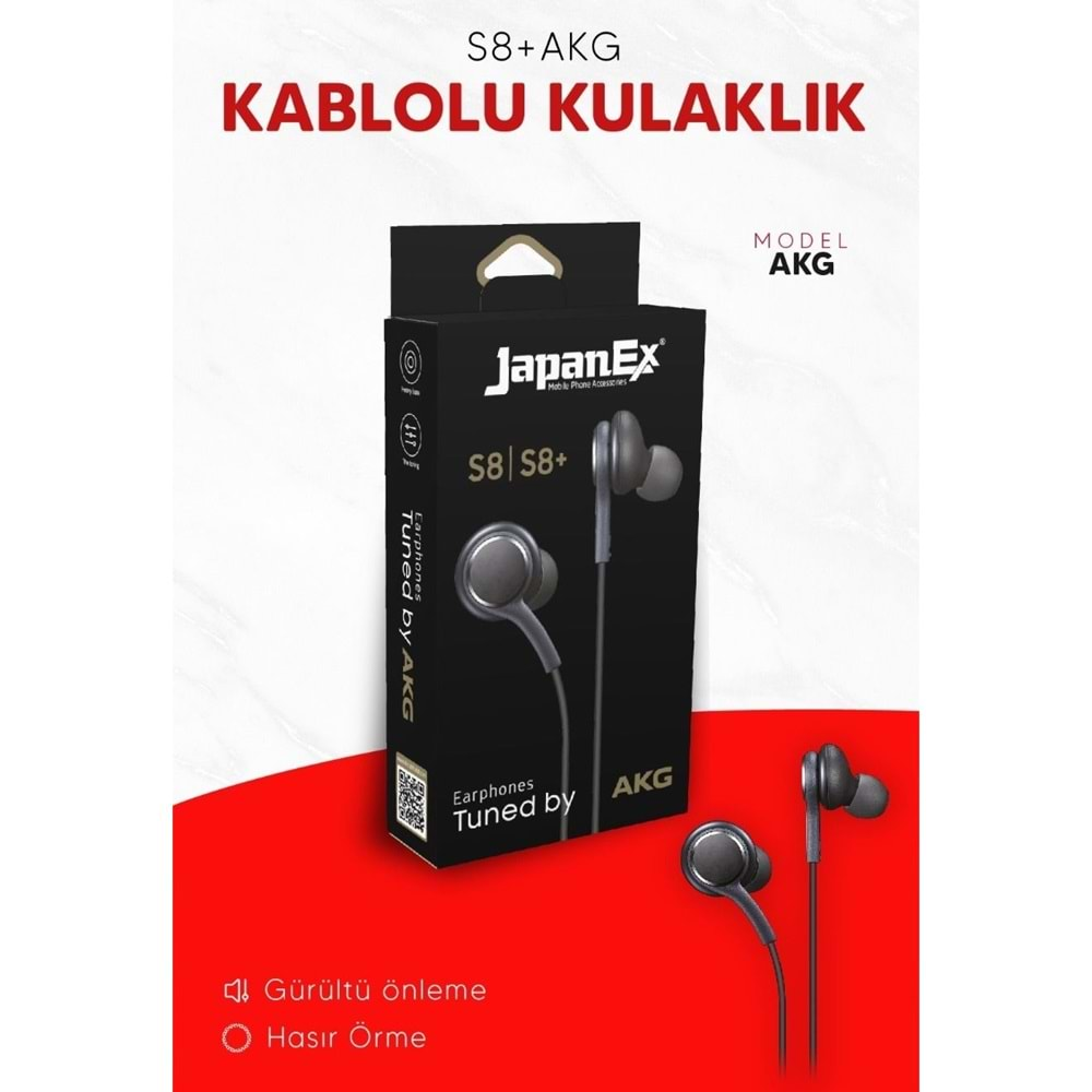 Japanex S8 Akg Mikrofonlu Kablolu Kulaklık