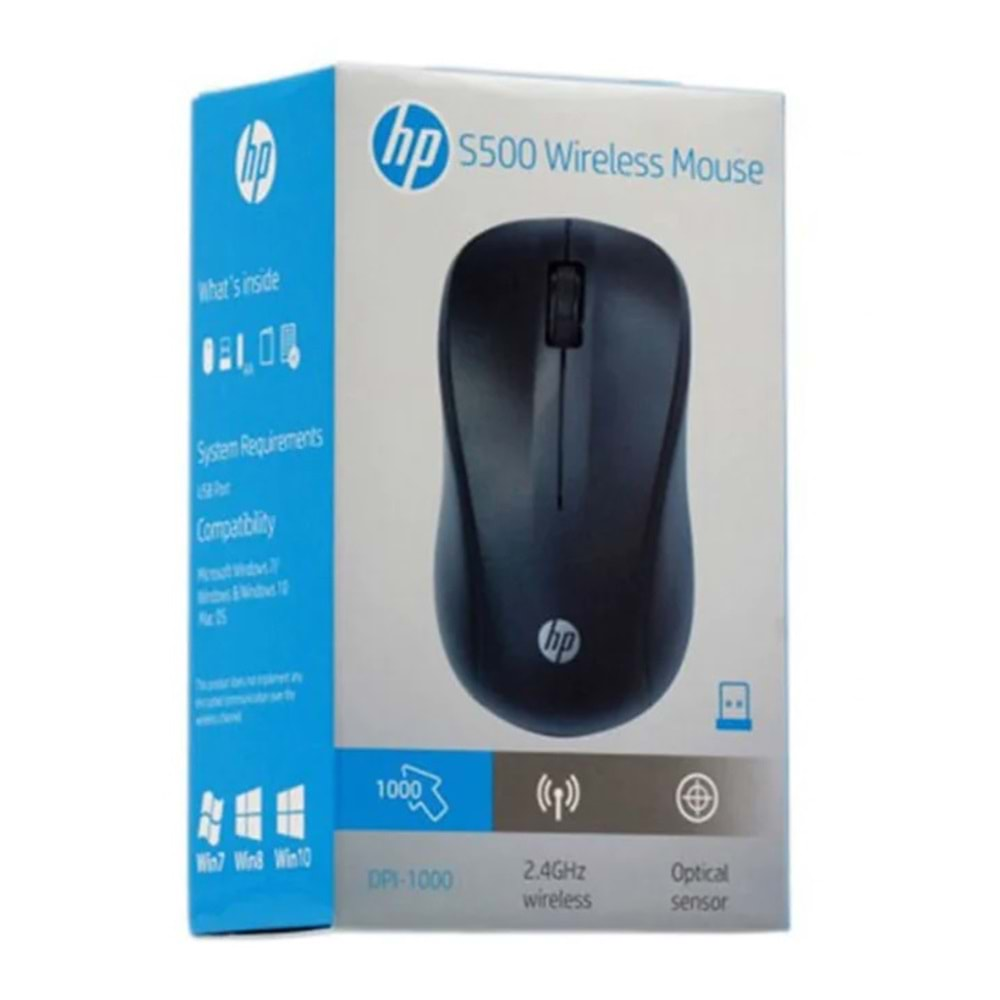 Hp 2.4 Ghz 1000Dpi 10mt. Mesafe Usb Siyah Kablosuz Mouse