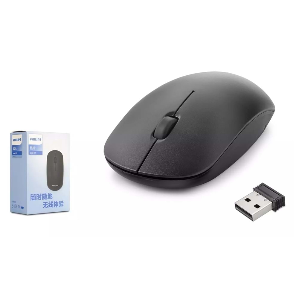 Philips 2.4Ghz 1600 Dpı 10mt. Mesafe Kablosuz Optik Mouse