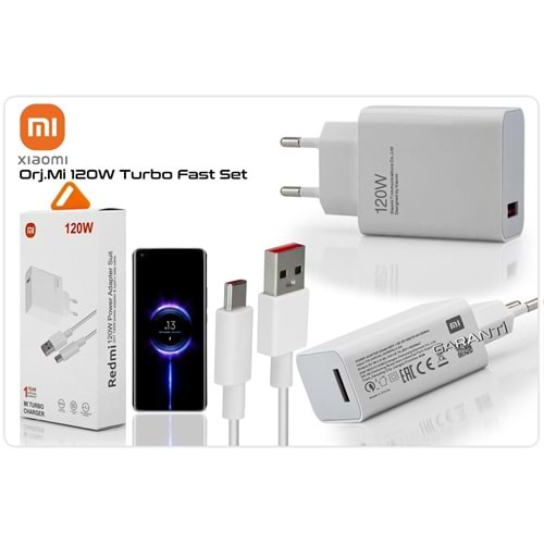 Xiaomi120w Kutulu Yüksek Kalite Turbo Şarj Aleti