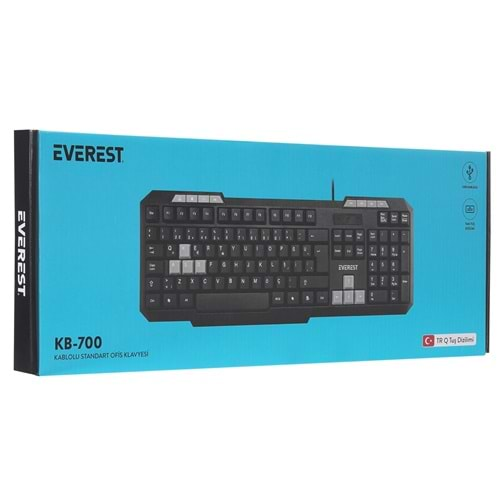 Everest Siyah Usb Q Multimedia Klavye