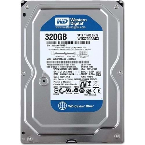 Oem Sata3 7200Rpm Refurbished 8MB 3.5 inç 320GB Hdd Harddisk