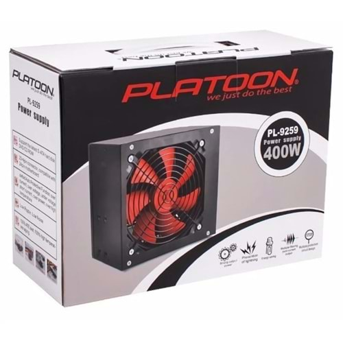 Platoon 400w 12cm Fanlı Kutulu Güç Kaynağı Power Supply