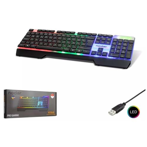 Hadron HD868 Işıklı Oyuncu Gaming Slim Kablolu Klavye