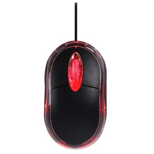 Torima Kablolu Mini Işıklı Siyah Optik Mouse